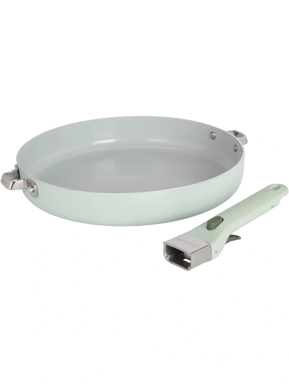 NEW GoodCook Ceramic Frying Pan Skillet, Removable Handle, Induction, Nonstick
